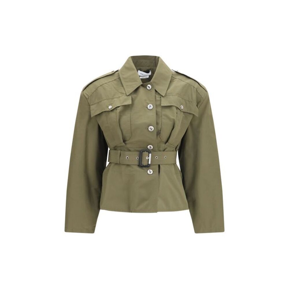 Alexander McQueen Bicolor Cotton Full-Length Women's Jacket